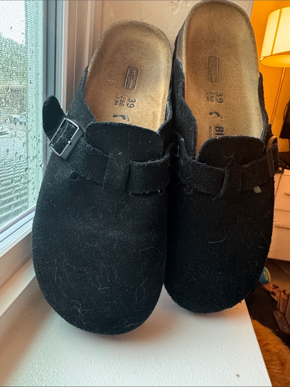 Black Slip-On Clog with Buckle - BIRKENSTOCK